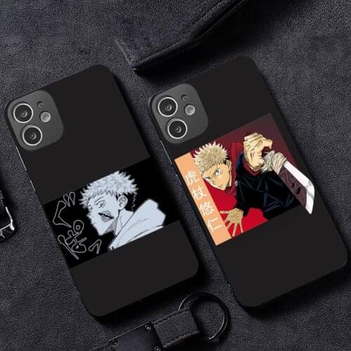 Japan Anime Jujutsu Kaisen Phone Case for iPhone 12 11 mini pro XS MAX XR 8 7 6 6S Plus X 5S SE 2020