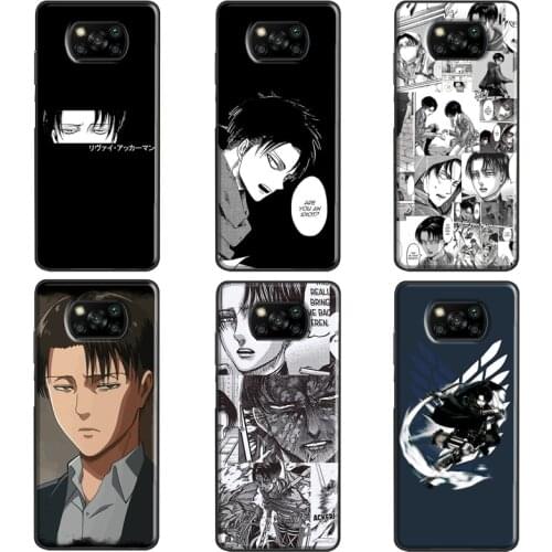 Attack on Titan Levi Ackerman For POCO X3 F1 F2 F3 M3 Pro Phone Case For Xiaomi Mi 11 Ultra 9T 10T Pro Mi Note 10 Lite