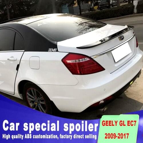 For Geely GL EC7 2009 to 2017 year rear trunk wings spoiler high quality ABS material primer or black white paint by EC7 spoiler