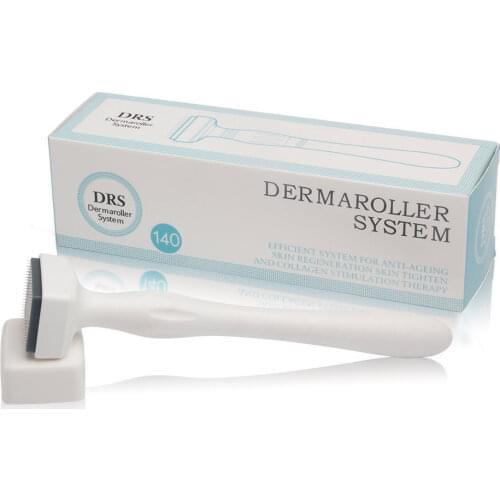 FDA DRS 140 Pin Stainless Steel Microneedling Derma Stamp Skin Care Rejuvenation Face Lifting Anti Acne Scars Stretch Marks