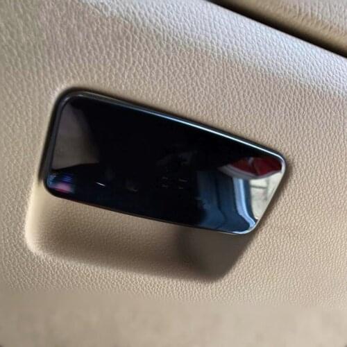 Copilot Glove Box Panel Decoration Cover Trim For Mercedes Benz GLA X156 CLA C117 A Class W176 Stainless Steel Car Accessories