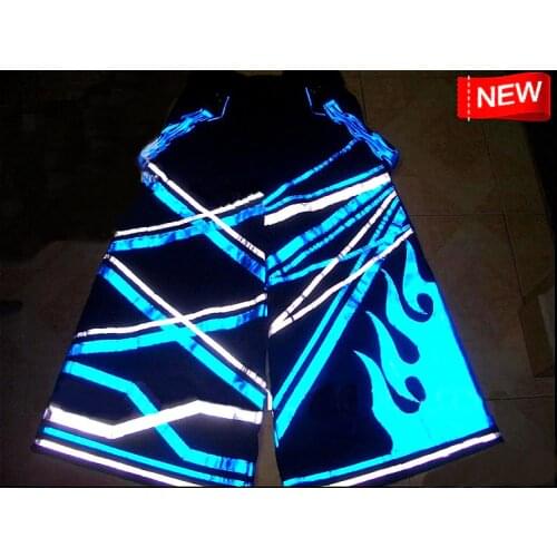 Melbourne Shuffle Pants Fluoreszierend Raver Ore Techno Hardstyle DJ PHAT Tanz Hose Fire Reflective Trousers NEW
