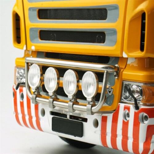 Metal LED Headlight for 1/14 TAMIYA Scania RC Tractor Truck DIY Model Car Dump RC Truck Model Car Trailer S-1253-A S-1253-B Part