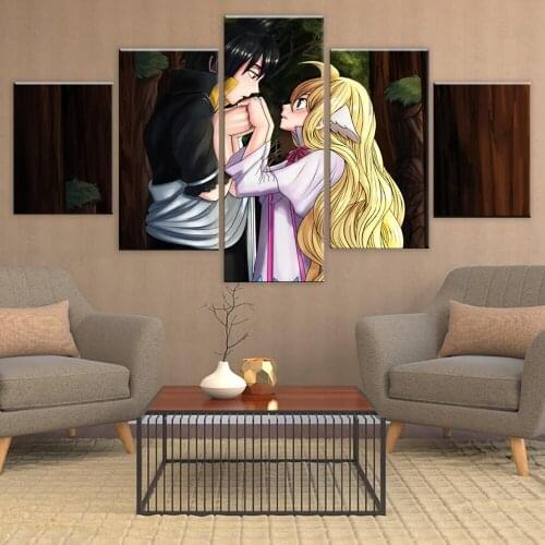 Wall Art Prints Modular Picture Canvas Painting 5 Pieces Fairy Tail Mavis Vermilion Zeref Dragneel Home Decoration Modern Poster