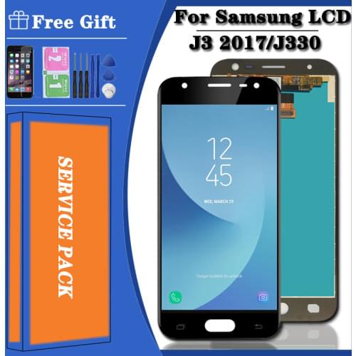 Original Super AMOLED LCD For Samsung Galaxy J3 2017 J330 Display J330FN SM-J330FN J330DS Touch Screen Digitizer Assembly