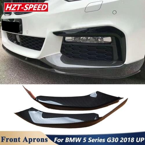 MP Style Carbon Fiber Material Front Bumper Lip Aprons For BMW 5 Series G30 Car Tuning 2018 Up