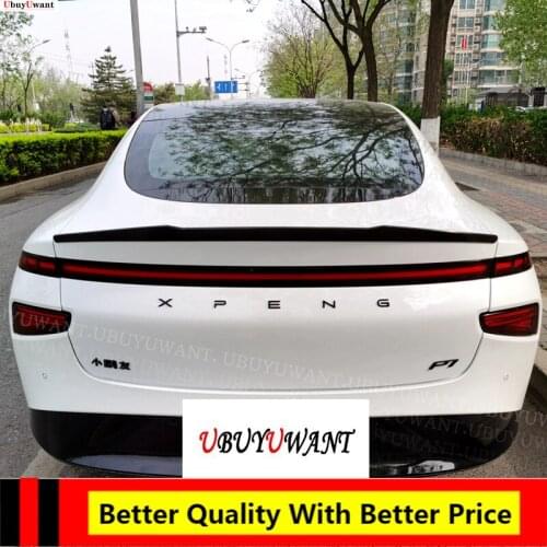 For XiaoPeng P7 Spoiler 2020-2021 High Quality ABS Car Rear Wing Spoiler CAR Tail Wing Decoration Glossy Black / CARbon Color