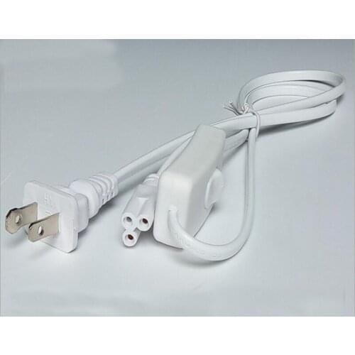 US Power Cord T8 T5 3-hole with 303 Switch 1.5 meter US Power Extension Cable