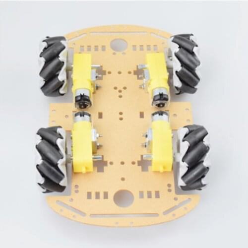 Smart Car Chassis Robot Car Chassis 4wd Four-Wheel Drive Double-Layer Board Smart Car Tracking Obstacle Avoidance Diy Kit