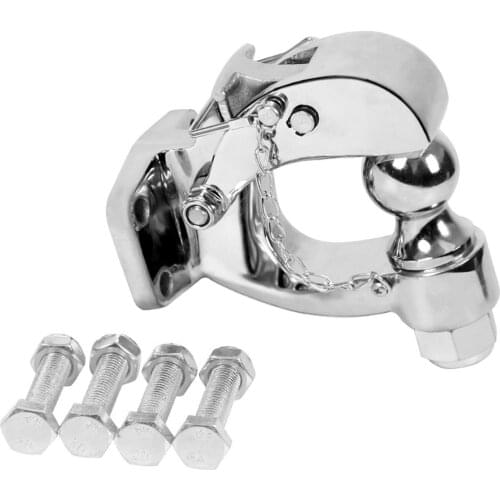 3 To 5 Tons Load-bearing Car Trailer Towing Hook Stainless Steel Anti-theft Hitch Ball Mount Holder With Lock Combo Tow Ball