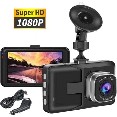 3 Inch Full HD 1080P Dash cam Video Recorder Driving For Car DVR Camera Cycle Recording Wide Angle Dashcam Video Registrar