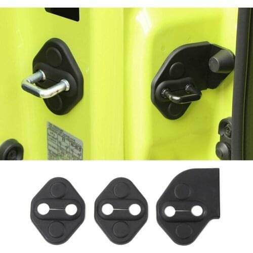 3 Pcs 3 X Cover Trim ABS Black Car Cover Door For Suzuki Jimny 2019-2020