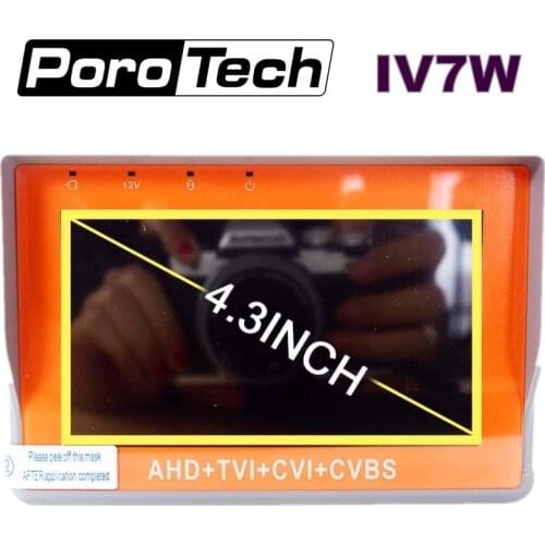 4.3"LCD Touch Screen Multi-functional Tester Monitor AHD+TVI+CVBS +CVI 1080P 5MP IV7W CCTV Testing Camera 5V/12V Power Output