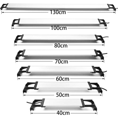 Aquarium Fish Tank Light Blue/White Bar Submersible Waterproof Lamp Decor Underwater Light 30-120cm Adjustable Dimmable Light