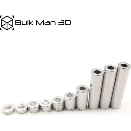 Aluminum Spacers 20mm, 35mm, 1-1/2", 40mm for DIY CNC Router Machine / 3D Printer -1000pcs