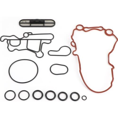 Areyourshop Oil Cooler Gasket Installation Set Fit For Ford 6.0 6.0L Powerstroke 2003-2010 3C3Z-6619-CA 3C3Z-9N693-A Car Parts