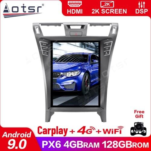 Android 9.0 PX6 4GB+128G Tesla style Screen Car Radio 2 Din Stereo Receiver For Lexus LS460 2006-2012 GPS Audio Head Unit