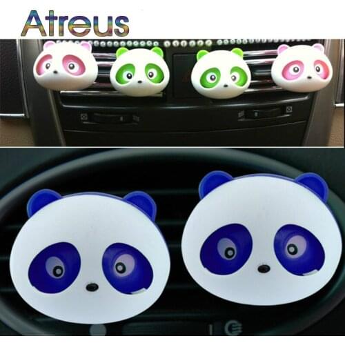 Car Outlet Perfume Cute Panda Eyes For Hyundai Creta Tucson BMW X5 E53 VW Golf 4 7 5 Tiguan Kia Rio Sportage 2017 Accessories