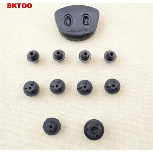 SKTOO 11pcs Door buffer rubber damping rubber particles for Mitsubishi Pajero V31V32V33V43V45 Cheetah Jones Black Diamond Q6
