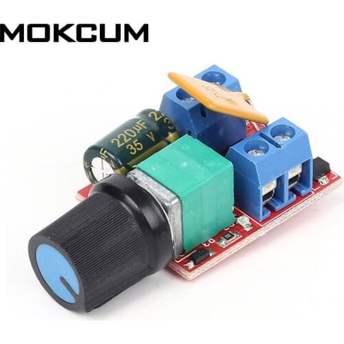 DC 5A Motor PWM Speed Controller dc motor speed controller5V-30V Speed Control Switch LED Dimmer DC 5-30V Motor Speed Controller