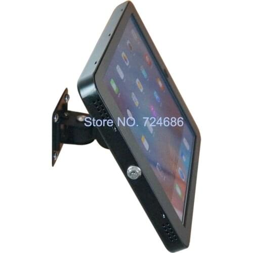 For ipad Pro 12.9" security wall mount display on shop mounting lock bracket holder support with anti-theft enclosure
