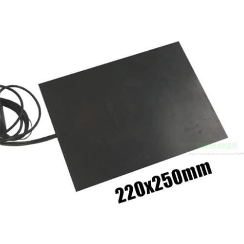 220x250mm 300W 3D Printer Silicone Rubber Heater 220*250mm Electric Heating Pad / Heat Bed