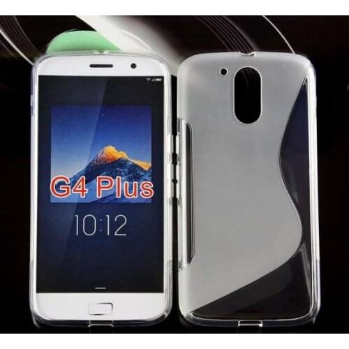 Gligle Smart S-Line Soft TPU Back Skin Case for Motorola Moto G4 Plus Phone Cover Case