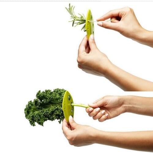 Kitchen Gadgets Plastic Greens Herb Stripper Looseleaf Rosemary Vegetables Leaf Separator Rosemary Thyme Cabbage Leaf Stripper