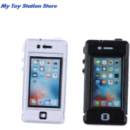 Hot Sale 1/6 1/12 Scale Doll Food Kitchen living room Accessories mini phone Dollhouse Miniature Toy