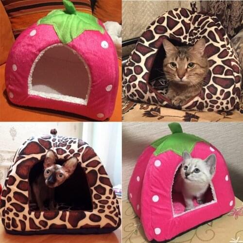Cat Bed House for Small Dogs Warming Dogs Kennel Cat Kitten House Pet Dog Bed House Puppy Bed Sofa Mat Winter Breathable BD0060