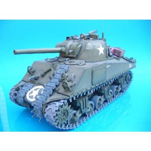 1:25 scale American Sherman M4A3 medium tank paper model 3D Paper model kit