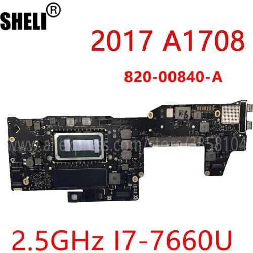 2017 A1708 Motherboard For MacBook Pro 13" A1708 Logic Board With I7 2.5Ghz CPU 16GB 820-00840-A