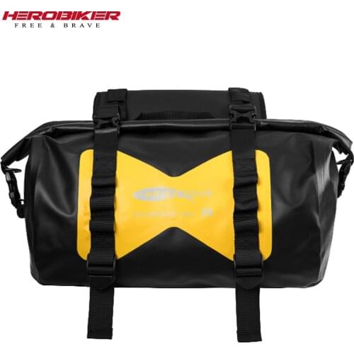 50L Motorcycles Bag Waterproof Saddle Bags PVC Moto Bag Multi-Function Racing Travel Luggage Motorbike Saddlebags
