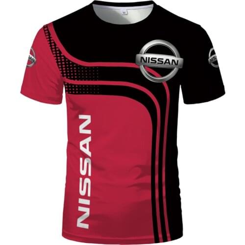 2021 Mens Car Logo Nissan 3D Printing T-shirt Casual Fashion Harajuku High Quality Mens Peripheral Short Sleeve