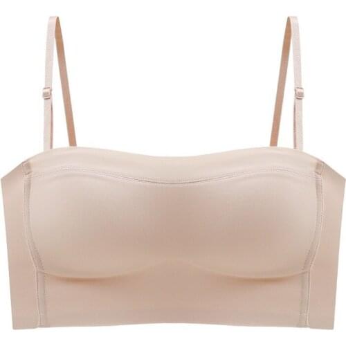 Non-marking Tube Top Underwear Womens Thin Section Multi-wear Method Anti-failure Sling Wrap Chest Gather No Steel Ring Bra