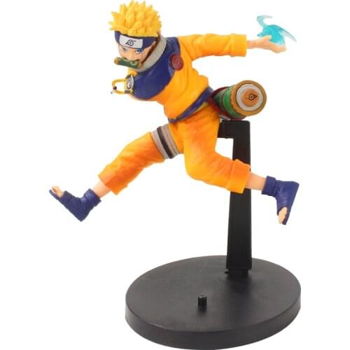17CM Original Bandai Assembled Scenery Figures Anime Naruto VIBRATION STARS Uzumaki Naruto Boxed Model Childrens Toys