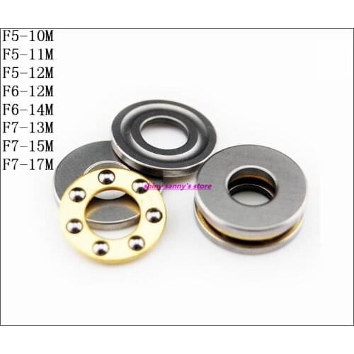 5-10pcs/Lot F5-10M , F5-11M , F5-12M , F6-12M , F6-14M , F7-13M , F7-15M , F7-17M Axial Ball Thrust Bearing Brand New