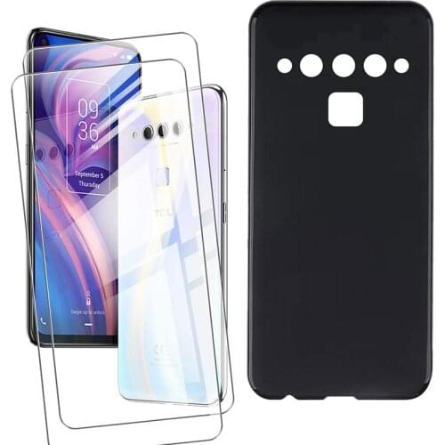 3-in-1 Glass+Silicone Cover For TCL Plex T780H 6.53" Case For TCL Plex Tempered Glass Screen Protector For TCL Plex