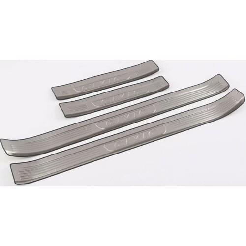 Stainless Steel Inner Outer Door Sill Scuff Plate Guard Sills Protector Trim For Honda Civic 2016 2017 2018 2019 2020 10th