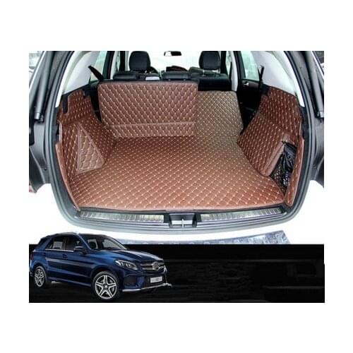 Top quality! Special trunk mats for Mercedes Benz ML 350 W166 2015-2012 durable cargo liner carpets for ML350 2014,Free shipping