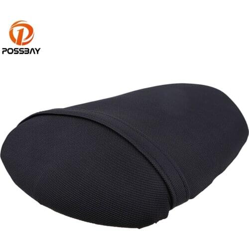 POSSBAY Motocross Motorcycle Rear Passenger Seat Cushion Scooter Back Cover Pad Pillion For Kawasaki Ninja 250R EX250 2008-2012