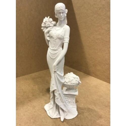 POLYESTER LADY SCULPTURE-1 32 * 14CM