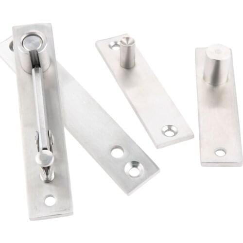 1 Set Stainless Steel Pivot Hinge (Up) and (Down) Heavy Duty Pivot Door Concealed Hinges Aluminum Frame Door Wooden Door Hinges