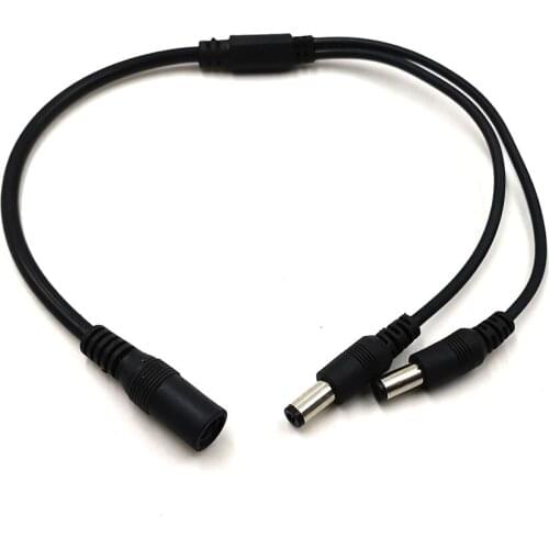 1PCS 1 Female to 2 3 4 5 8 Male DC Connector Plug 5.5*2.1mm Jack Splitter Adapter Cable for Camera CCTV LED Strip Controller DIY
