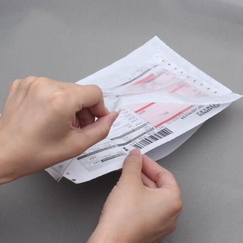 Stick on plastic bag for mailing Envelope bag,18x27CM w/ open on long side, strong back glue adhesive plastic bags 100pcs lot