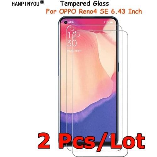 2 Pcs/Lot For OPPO Reno4 Reno 4 SE 6.43" Tempered Glass Screen Protector Ultra Thin Explosion-proof Protective Film Guard