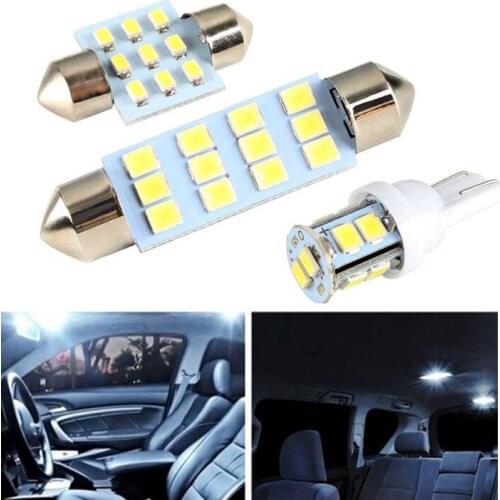 20pcs/set Combo LED Car Interior Inside Light Dome Map Door License Plate Lights Car Styling