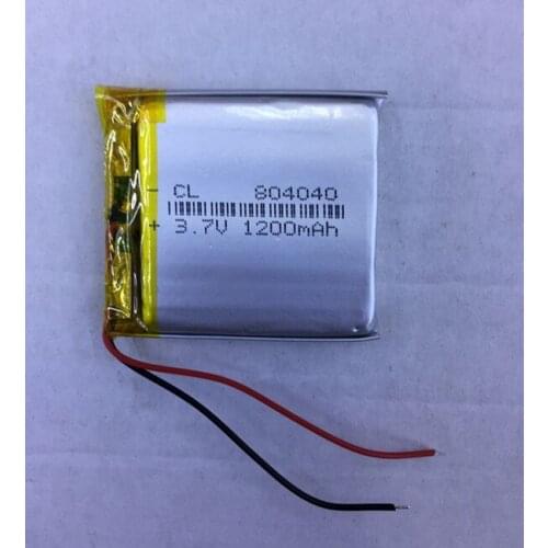 3.7V polymer lithium battery 804040 1200mAh large capacity card audio GPS toy earphone