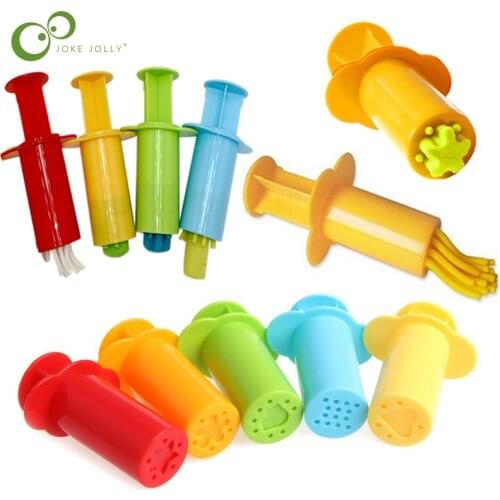 5Pcs Color Play Dough Model Tool Toys Creative 3D Plasticine Tools Playdough Set Clay Moulds Set Learning Education Toys ZXH