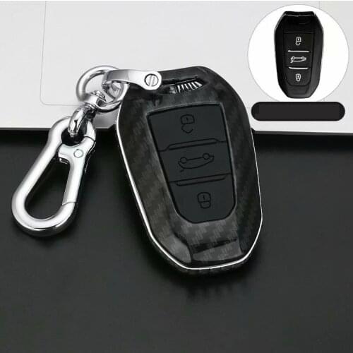 ABS Silicone Car key case shell cover for Citroen C4 CACTUS C5 C3 C6 C8 Picasso Xsara for Peugeot 3008 308 RCZ 508